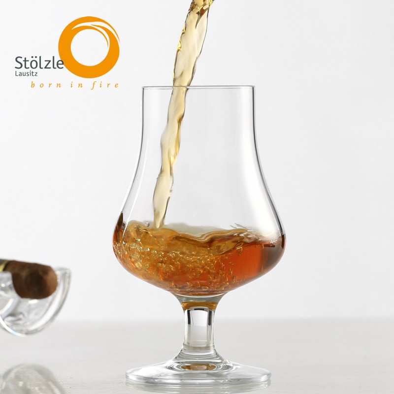 Saksa stolzle lausitz klassinen retro -kristalli -viski -nosto lasi viina väkevät alkoholijuomat viskinmaistelu pikari konjakkibrandy -hajottajat