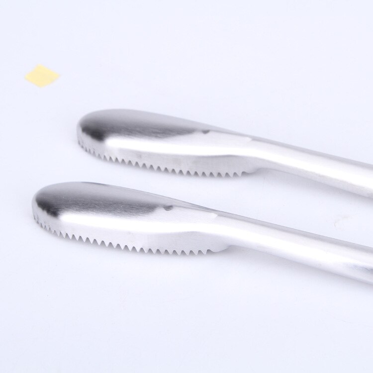 Fish Scales Scraper Fish Skin Brush Scraping with 304 Stainless Steel Sawtooth for Fast Scales Peeling