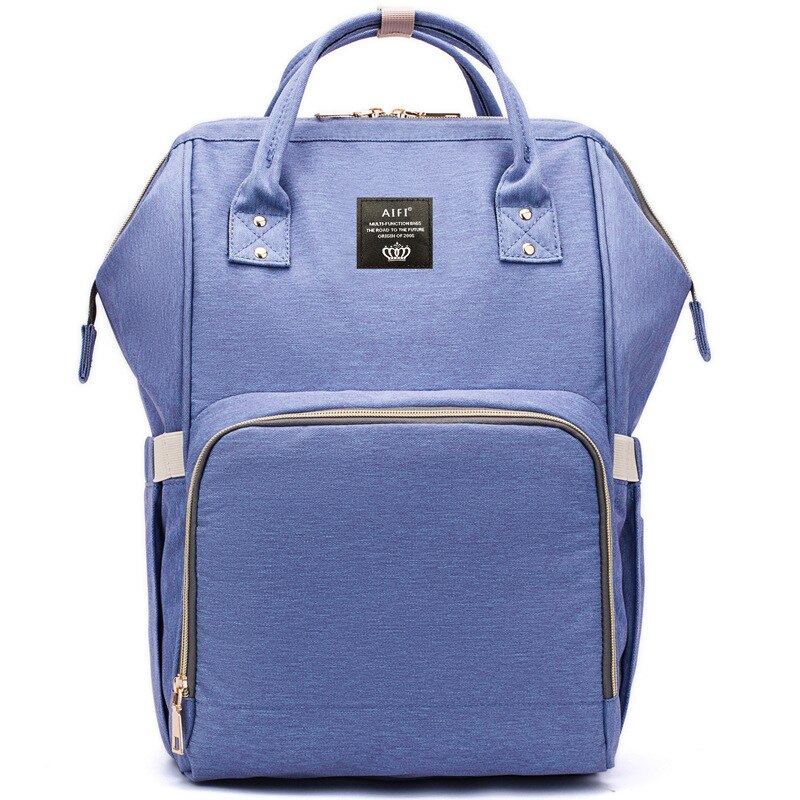 Stijl Luiertas Multifunctionele Mother 'S Tas Mode Mama Zuigfles Rugzak Aiaper Rugzak: Purple