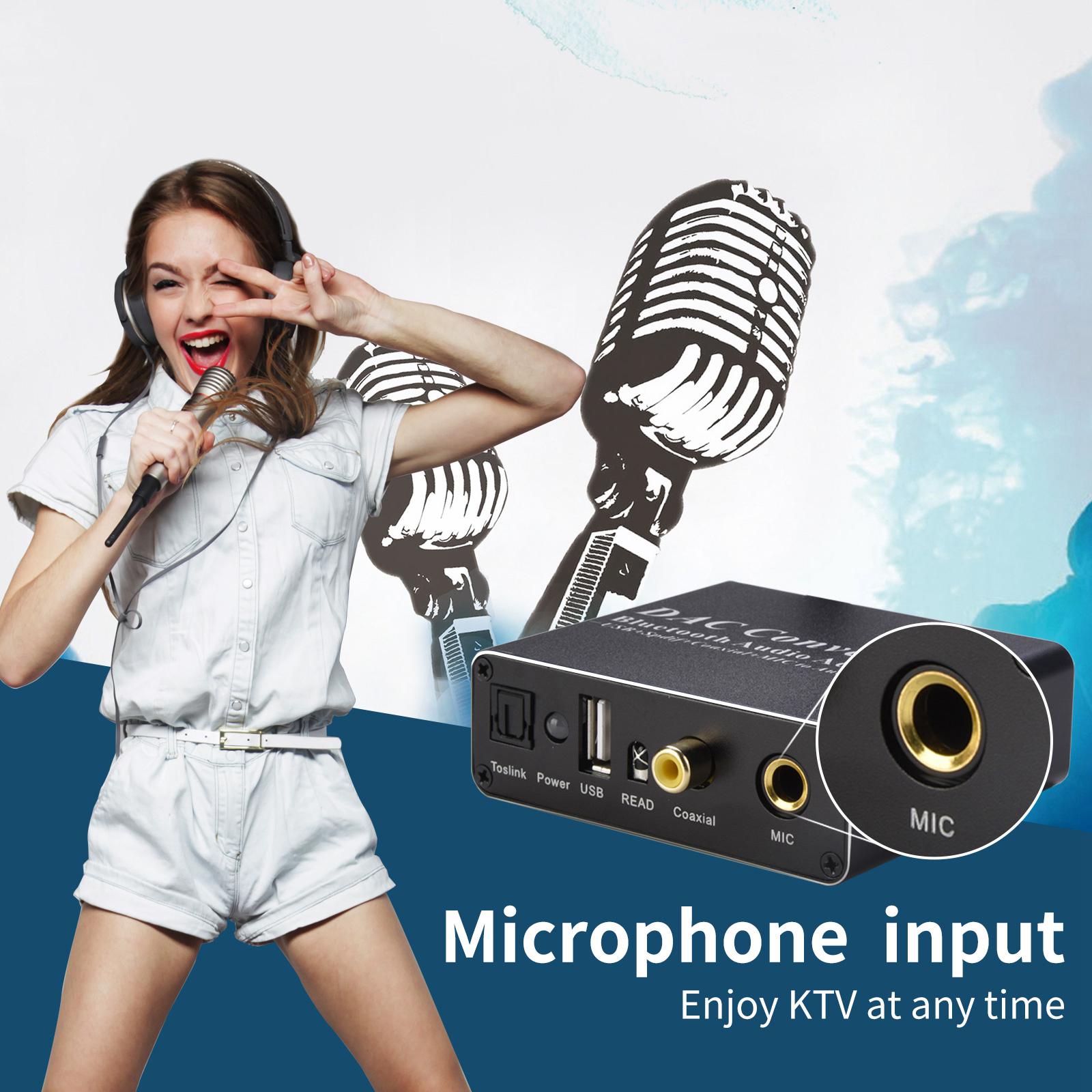 Digital zu Analog Audio Konverter Bluetooth 5,0 Empfänger für Ktv Kino U Disk Musik