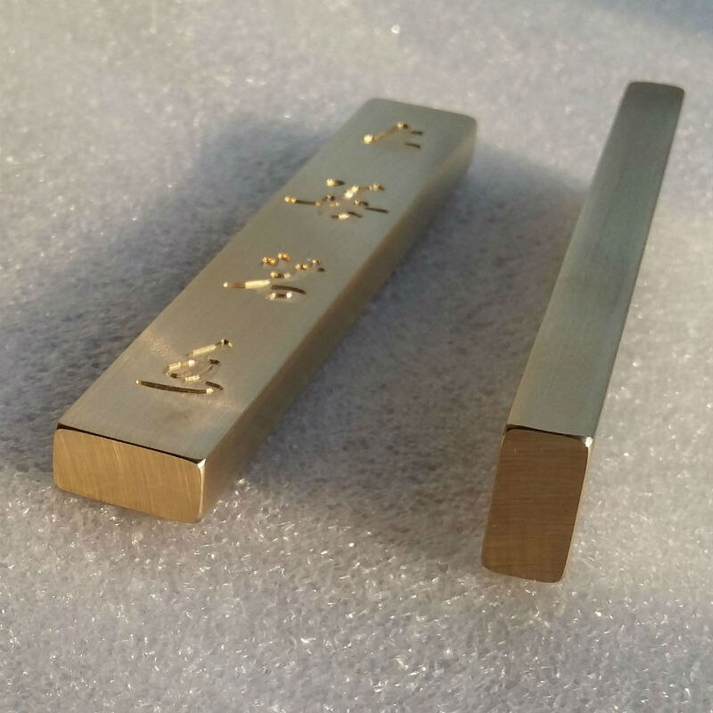 2pcs Brass Paperweights Chinese Brush Painting Calligraphy Paperweights Student Simple Delicate Paperweight Rice Paper Pressing