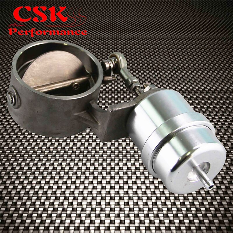2.5" 63mm Exhaust Control Valve Set Vacuum Actuator Closed Style Cutout Downpipe: Default Title