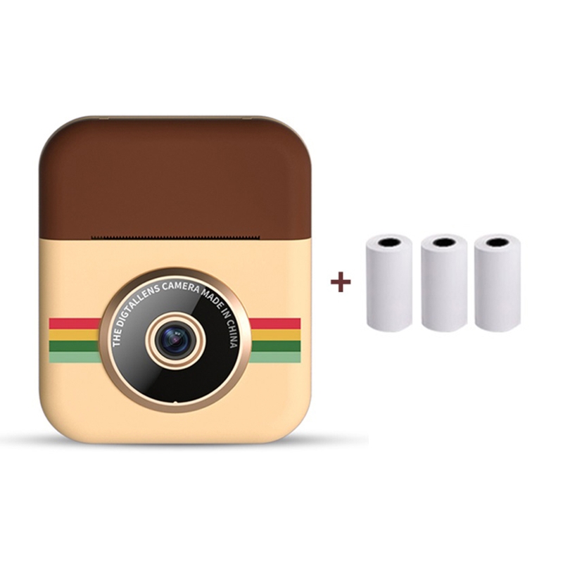 E65A Instant Print Camera Mini Digitale Camera Dual Lens Video Recorder Voor Jongen Meisje: A