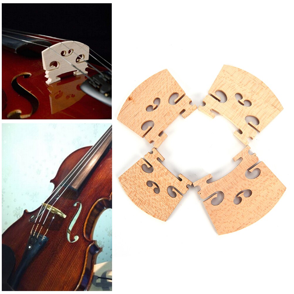 1pc Maple Wood Violin Bridges Handmade Accessories for 4/4 , 3/4 , 1/2 , 1/4 Size Violin Musical Instrument Parts