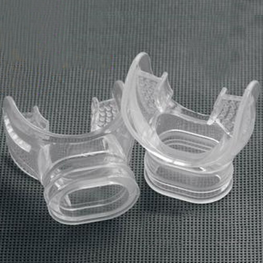 Multifunctionele Veilig Siliconen Transparant clear onderwater Duiken Buis Snorkel Mondstuk Regulator Zwemmen Accessoires