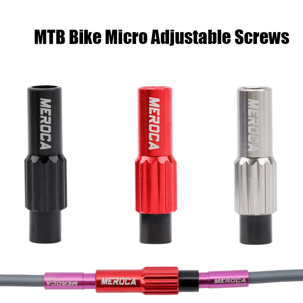 2pcs Micro Adjustable Screws MTB Bike Brake Cable Gear Shift Connector Road Bike Shifter Cable Line Adjust Housing Caps