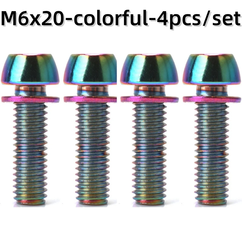 Fahrrad Lenkung Lenker Vorbau Schrauben Bolzen Bunte Edelstahl M5 * 20mm M6 * 20mm fahrrad Vorbau Schrauben/Abstandshalter Teile: dunkel Grau