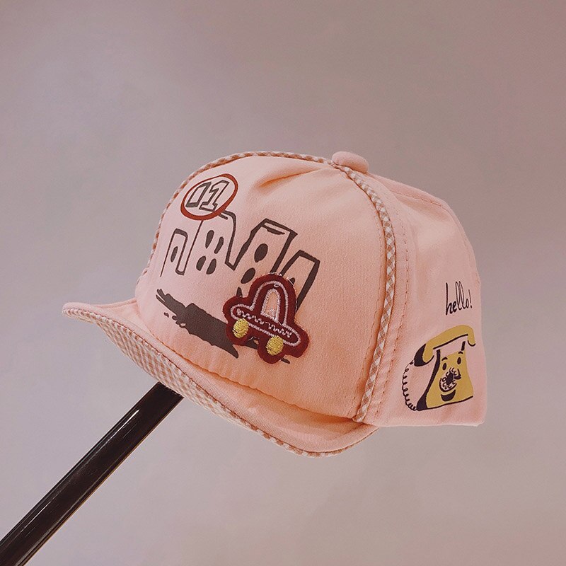Kids Baseball Cap Cartoon Printed Children Girl Boy Beach Sun Hat Spring Summer Outdoor Toddler Snapback Cap