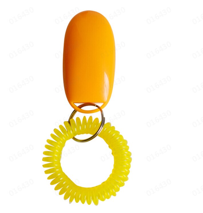 Accessoires Kat Hond Training Clicker Draagbare Hond Knop Clicker Geluid Trainer Pet Trein Tool Wrist Strap Sleutelhanger Accessoire: J