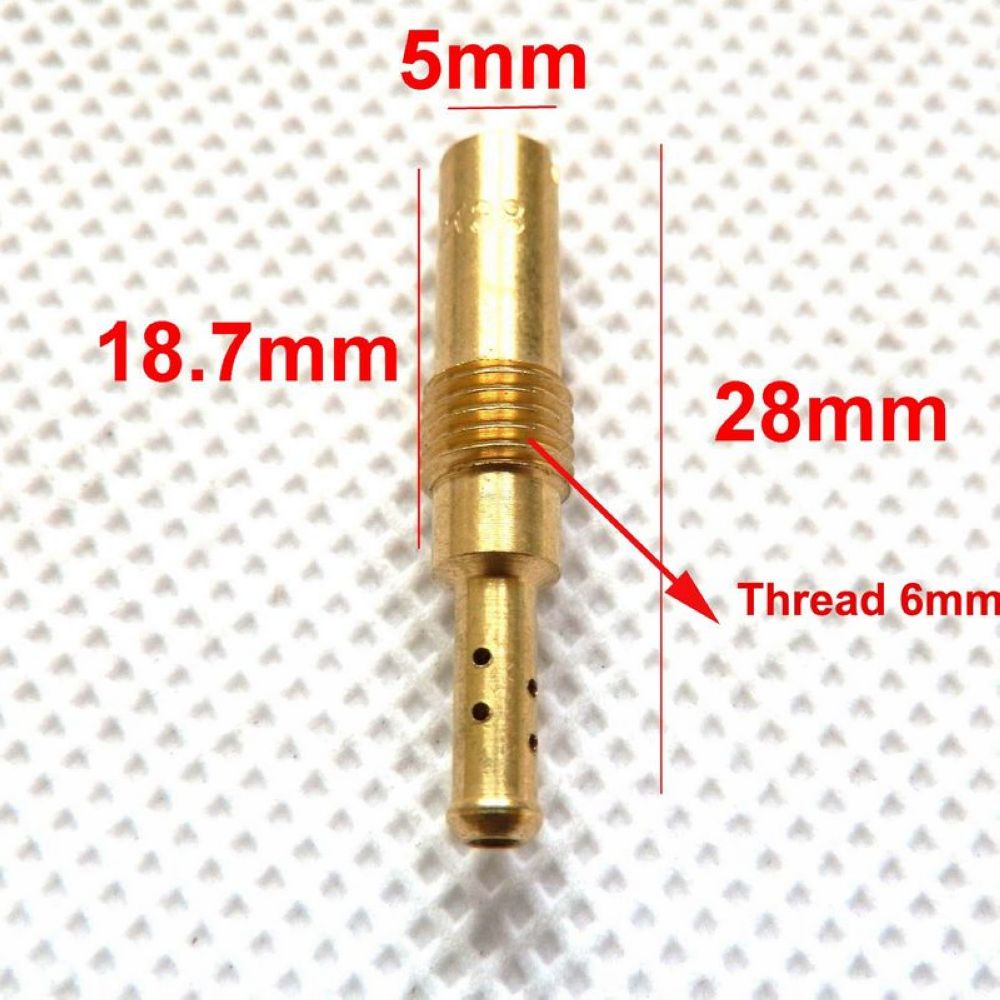 Slow Pilot Jet Vice Injector Nozzle For Keihin CB GY6 KOSO OKO PE CVK FCR Carburetor Size 28 30 31 32 33 34 35 38 40 42-72