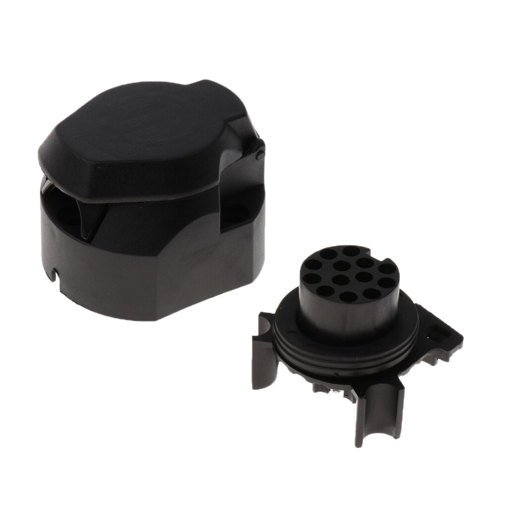 13 Pins 12V Electric Converter Trailer Caravan Plug Socket Adapter Connector