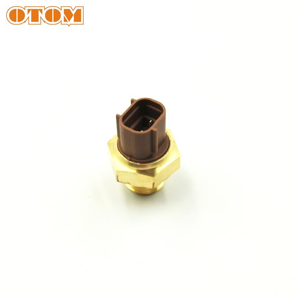 OTOM Motorcycle 1 Piece Copper Radiator Fan Switch Temperature Thermostat Switchs Temp Sensor For KTM HONDA YAMAHA SUZUKI KAWASA