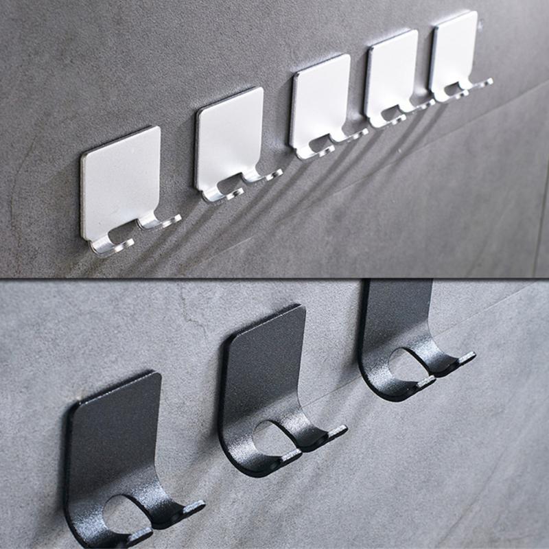 Punch Free Shaver Holder Men Razor Storage Rack Wall Metal Hooks Shaving Razor Stand Rack Bathroom Organizer Stand Accessories