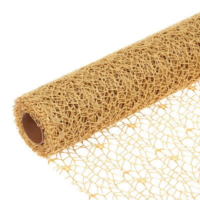 4.5M Kleur Organza Boeket Wikkelen Gaas Mesh Diy Craft Leveranties Kinderen Hand Scrapbook Gereedschap Wedding Party Decor Gordijnen: Khaki Gauze Mesh