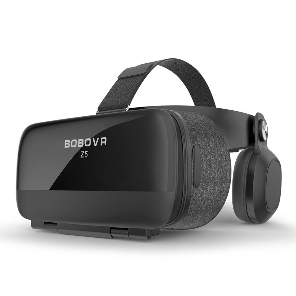 Bobovr-capacete de realidade virtual 3d de couro, bobo vr z4/z5/z6, celular de 4 a 6 polegadas, fone de ouvido estéreo, telefone móvel, óculos virtuais: BOBOVR Z5 Black