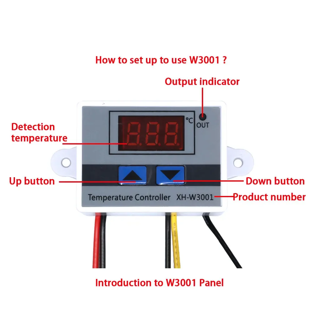 220V 12V 24V Digitaler Temperaturregler Thermostat Temperaturregler Aquarium Inkubator Warmwasserbereiter Temperaturregler