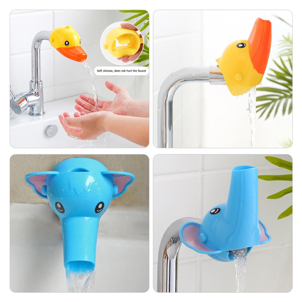 Bathroom Faucet Extender Cute Cartoon Baby hand-washing device Children's Guide sink Faucet extension Bathroom Accessories