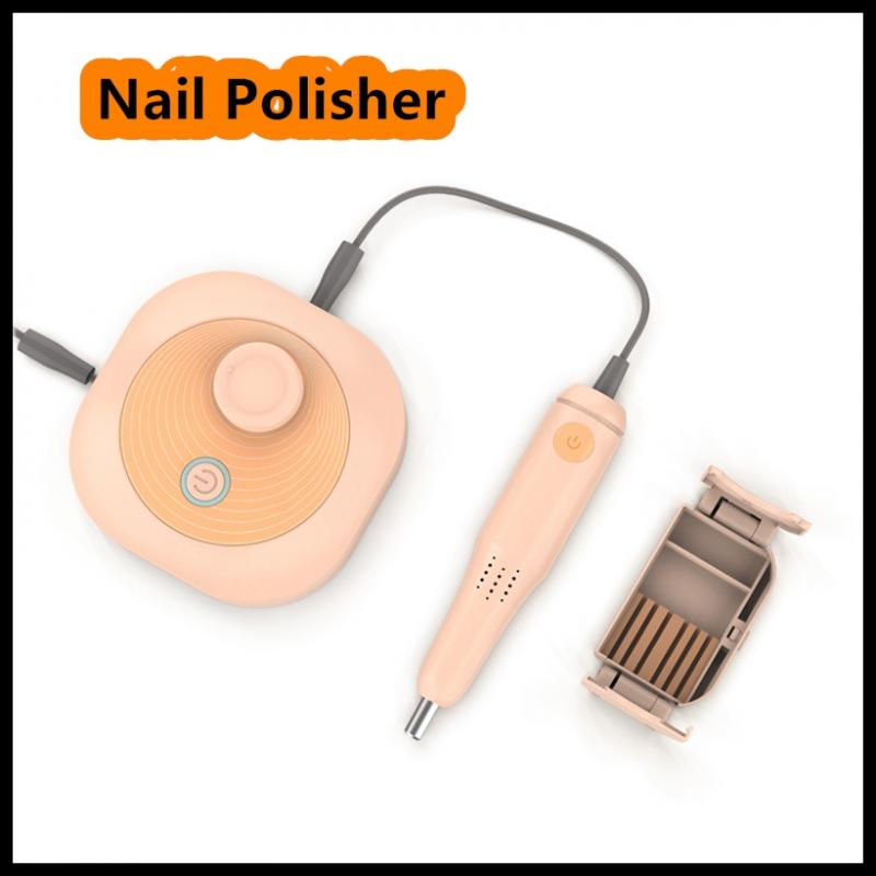 24W Multi-function Nail Polisher Smart Electric Nail Drill Machine Grinding Manicure Buff Nail Nail Art Tool