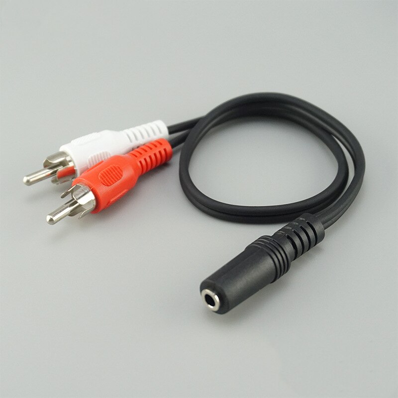 SUOZUN 3.5mm Y Adapter Stereo Audio 3.5MM Jack Female To Standard 2RCA Lotus Head Male Socket Headphones Aux Cable
