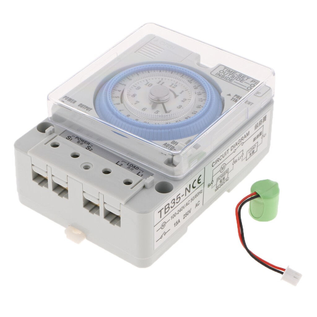 DIN RAIL Analogue Day 24H Timer Switch Industrial Daily Time Switch 110-240V
