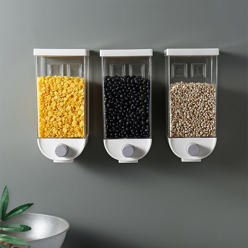 Perforation-Free Wall-Mounted Grain Storage Transparent and Visible Sealed Moisture-Proof Tank Dry Goods Sub- Packing Box