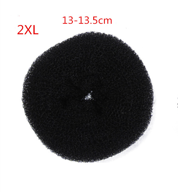 Creatore di panini per capelli Ciambella Spugna magica in schiuma Facile anello grande Strumenti per lo styling dei capelli Accessori per capelli stile capelli per le donne: Cioccolato