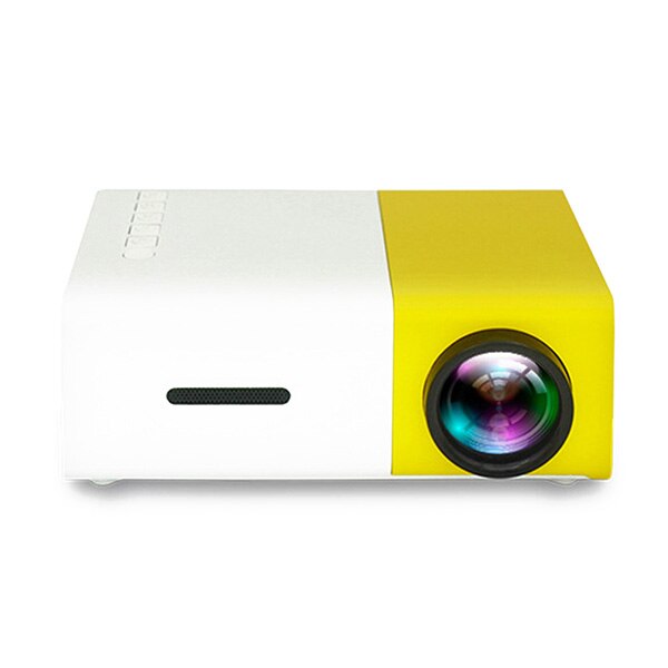 Proyector Mini proyector portátil Teatro Home Office HD 1080P amarillo PUO88