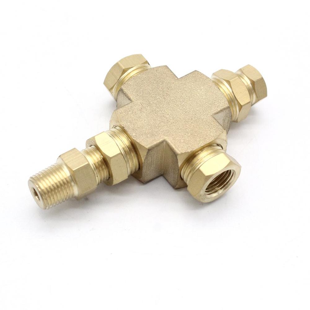 Adapter Distributor Oil Pressure Oil Temperature Sender Sensor 1/8 inch-27 Npt 1/4inch -18 Npt Vehicle