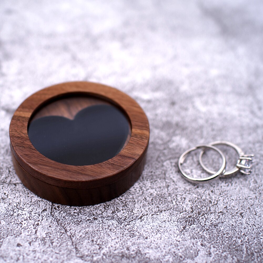 Rustic Wooden Ring Box Custom Wedding Proposal Ring Bearer Box Engraved Wedding Ring Holder, Jewerly Box name