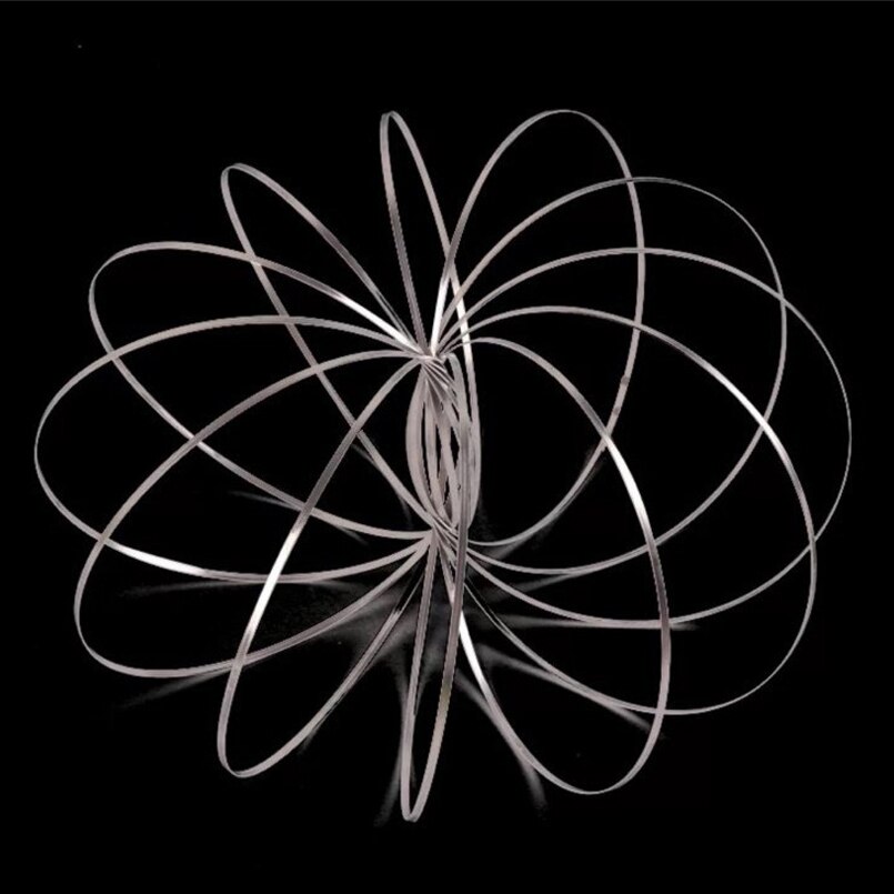Toroflux Amazing Flow Toy Flow Ring Kinetic Spring Toys FlowRing Kinetic Spring Toy 3D Sculpture Ring Amazing Flow Ring Toy