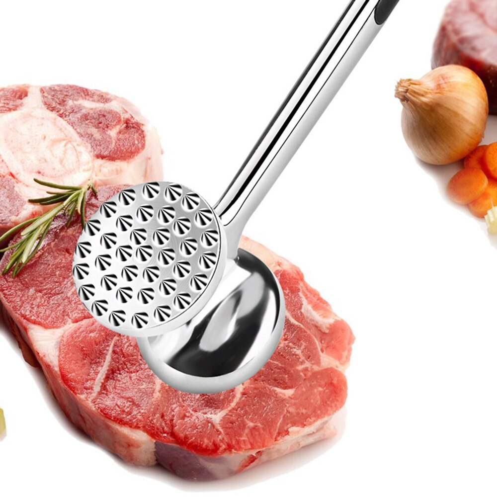 1pcs Zinc Alloy Loin Pork Chop Steak Meat Velvet Tenderloin Zinc Alloy Meat Hammer For Kitchen Tools