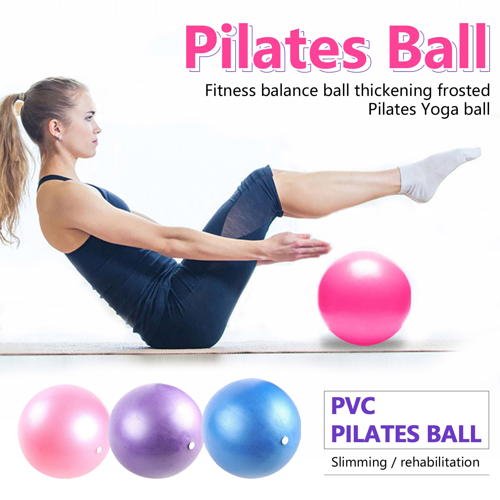 Yoga Bal 1048 Fitness Voor Fitness Pilates Oefening Stabiliteit Balance Ball 15Cm Levering Verloskunde Gym Thuis Training Pvc