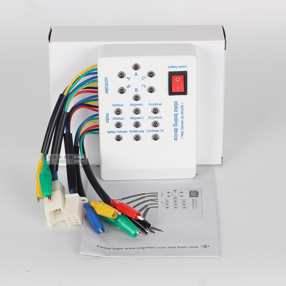 Brushless Motor Tester Ebike Testing Device Electro Car Repair Universal Electric Vehicle Detector Controller Hall Detector