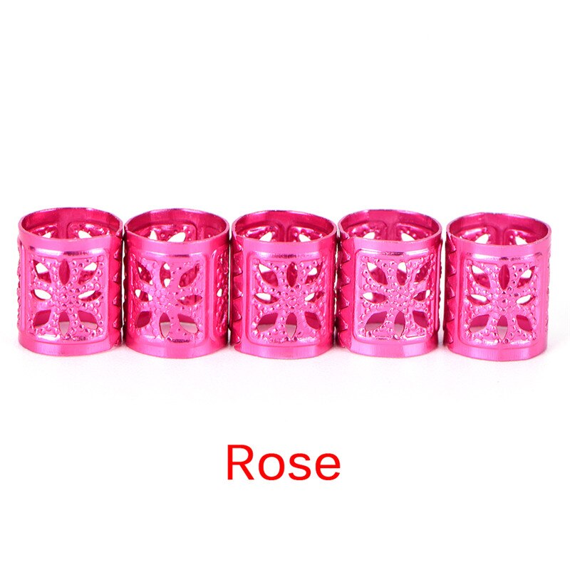 50Pcs Gouden/Zilveren/Zwart/Mix Zilveren Gouden Micro Haar Ringen Links Dread Vlechten Dreadlock Kralen Verstelbare haar Accessoires