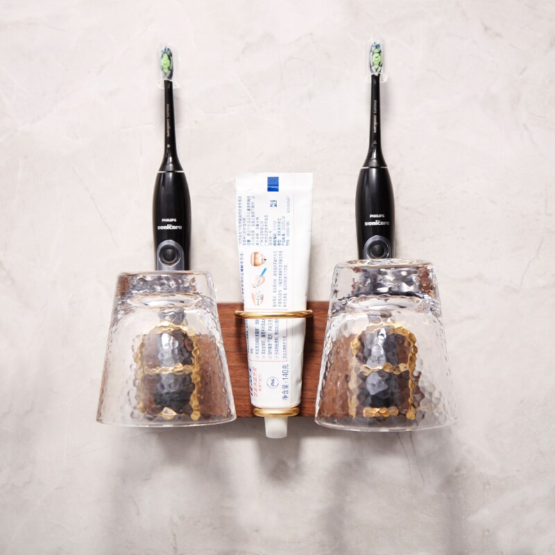 Multifunctionele tandenborstel bekerhouder wandhanger tandenbekerhouder mondbekerrek gratis perforatie