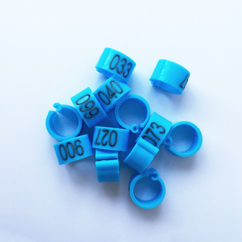 100Pcs Identify Ring Digital Pigeon Foot Rings Carrier Home Bird Parrots Training Feeding Supplies Leg Number Pets Birds Bands
