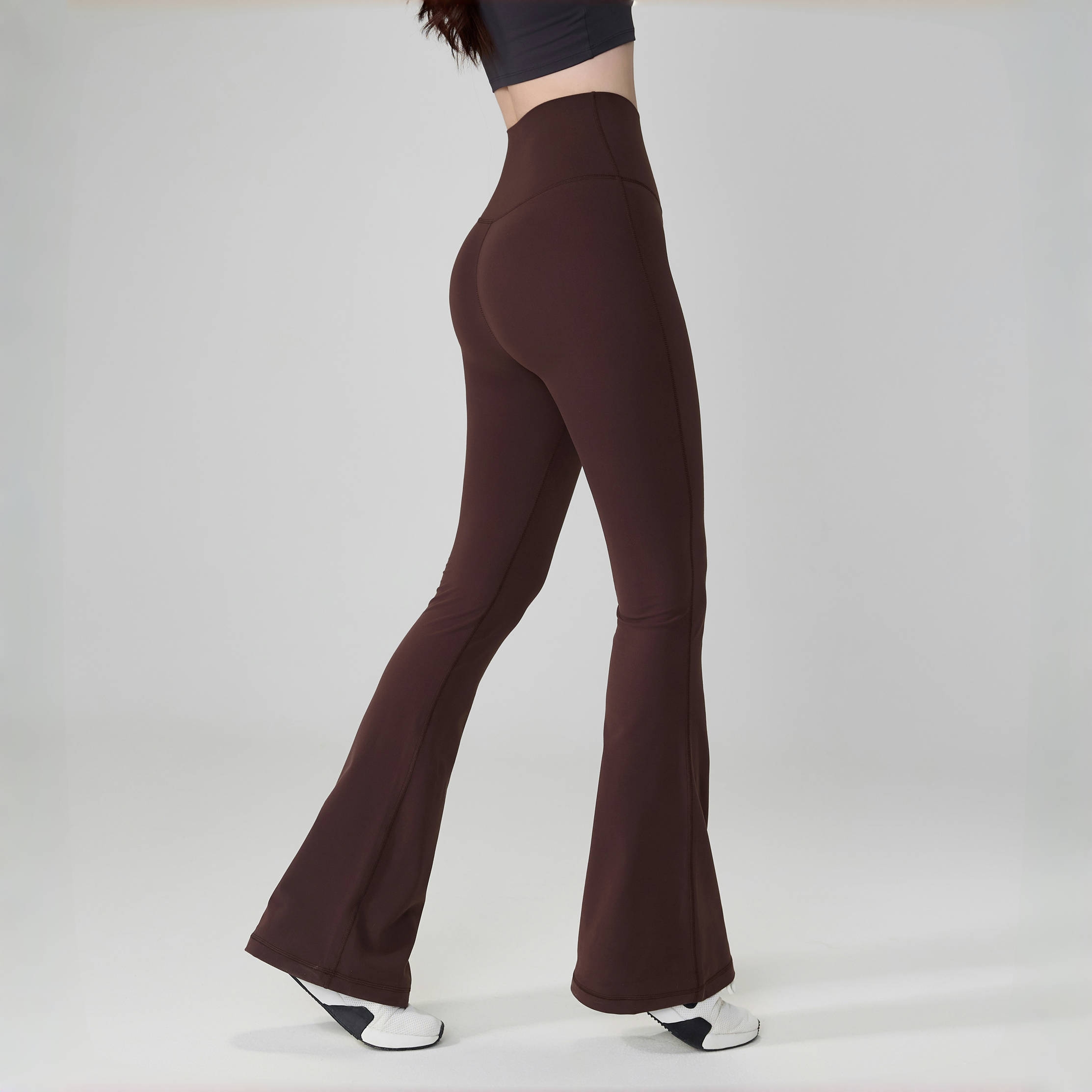 Hohe Taille aufflackern Gamaschen Frauen Freies Größe Yoga Hosen Hohe Taille Breite Bein Hosen Frauen Fitnessstudio Sport Ausgestellte Schlauch tanz Hosen