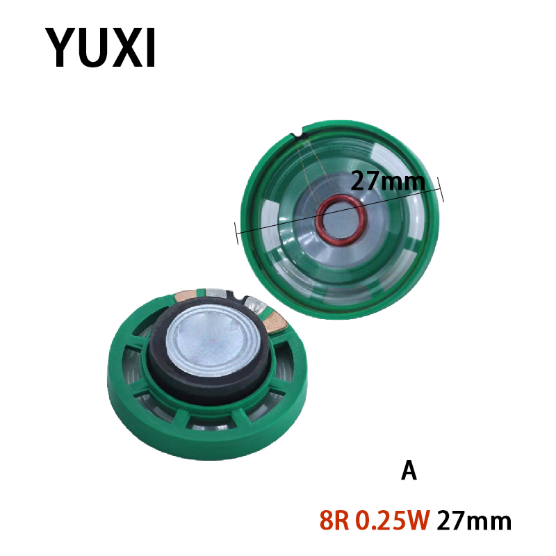 YUXI 2 sztuk dla głośnika zabawkowego 27/29/40mm 8R 0.25W/29mm 8R 0.5W zewnętrzny magnetyczny głośnik do drzwi głośnik głośnikowy System dźwiękowy: WHITE