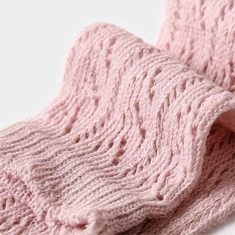 Chaussettes hautes en maille pour bébé fille, couleur unie, ajouré, longues, respirantes, pour enfant en bas âge de 1 à 3 ans