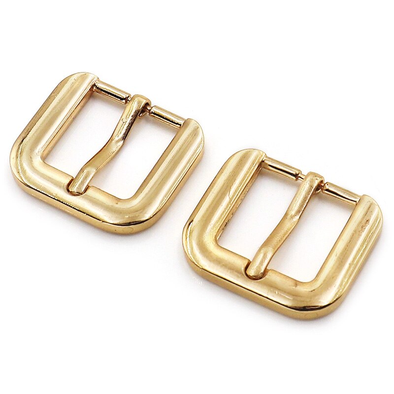 6PCS Metal belt buckle men and women casual single needle belt half buckle leather craft jeans webbing suitable for 19mm belt