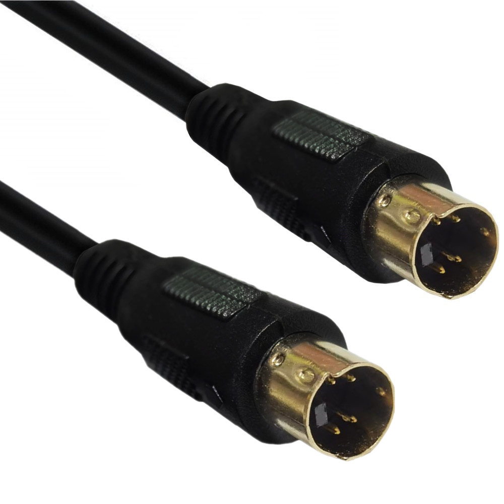 S-videokabel mini-din 4- stiftskabel hane till hane/hona guldpläterad kontakt kompatibel för dvd-, dss- och vcr-mottagare, dvr- och pvr-spelare: Röd / 1.8m