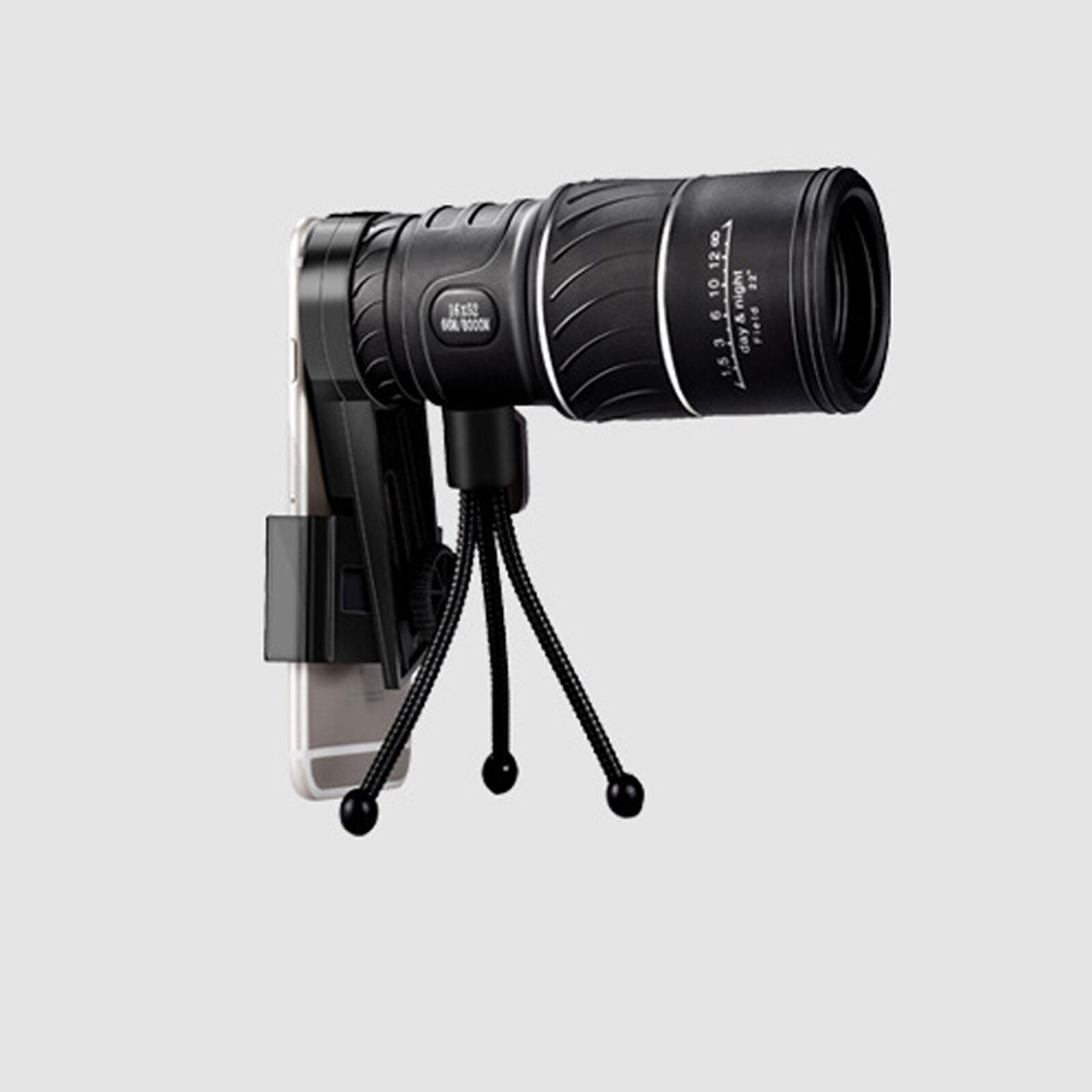 Day Low Night Vision Monocular Telescope 16x52 Monocular Dual Zoom Telescope