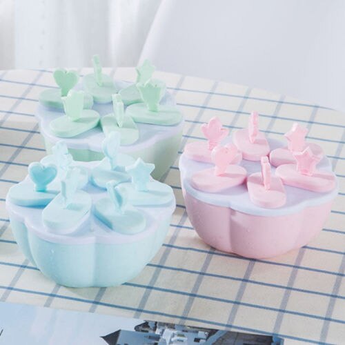 Kitchen DIY Pop Mold Top Frozen Ice Cream Mould Popsicle Maker Mould Tray Pan