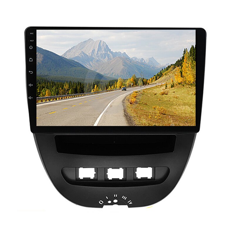 10.1 tommer bil fascia radio panel til peugeot 107 til toyota aygo til citroen  c1 2005 dash kit facia dvd bezel adapter plade