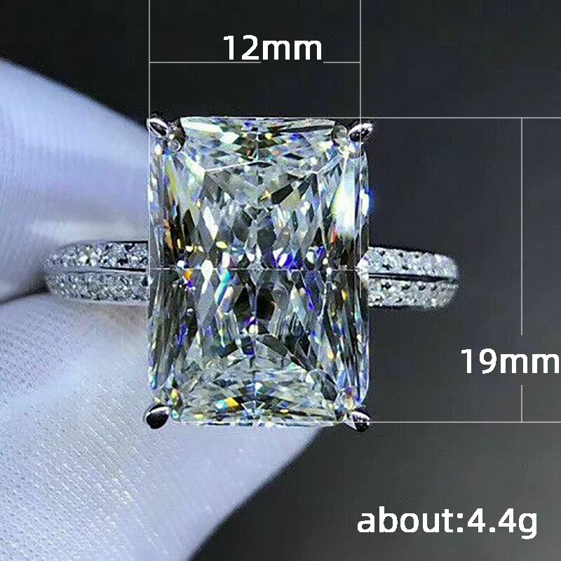 2022 Luxury Princess silver color Engagement Ring For Women Lady Anniversary Jewelry Bulk Sell R5814