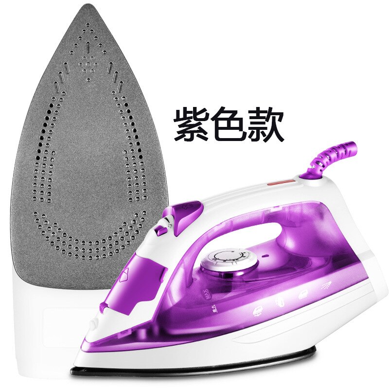 Steam Small Household Mechanical Thermostat-Mini Electric Iron Iron Portable Ironing Shop's Three Guarantees Machine: Purple Teflon Bottom Plate