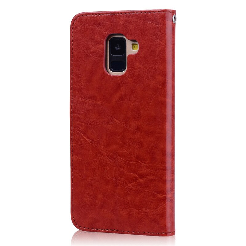 Leather Flip Case Voor Samsung Galaxy A8 Case Samsung Galaxy A8 Plus Een 8 Case Wallet Phone Case voor Galaxy A8 Case