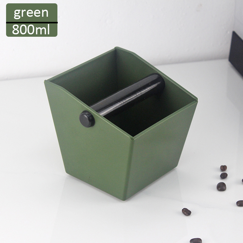 Caja de golpe de café de 800ML/450ML, cubo de basura de café antideslizante, contenedor de posos de Espresso, cubo de basura para café en casa, accesorios de café: Beige