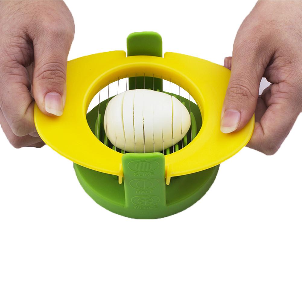 Handige Multifunctionele Tarwe Stro Ei Cutter Split Apparaat Voedsel Divider Slicer Eiersnijder Feestelijke Decoratie