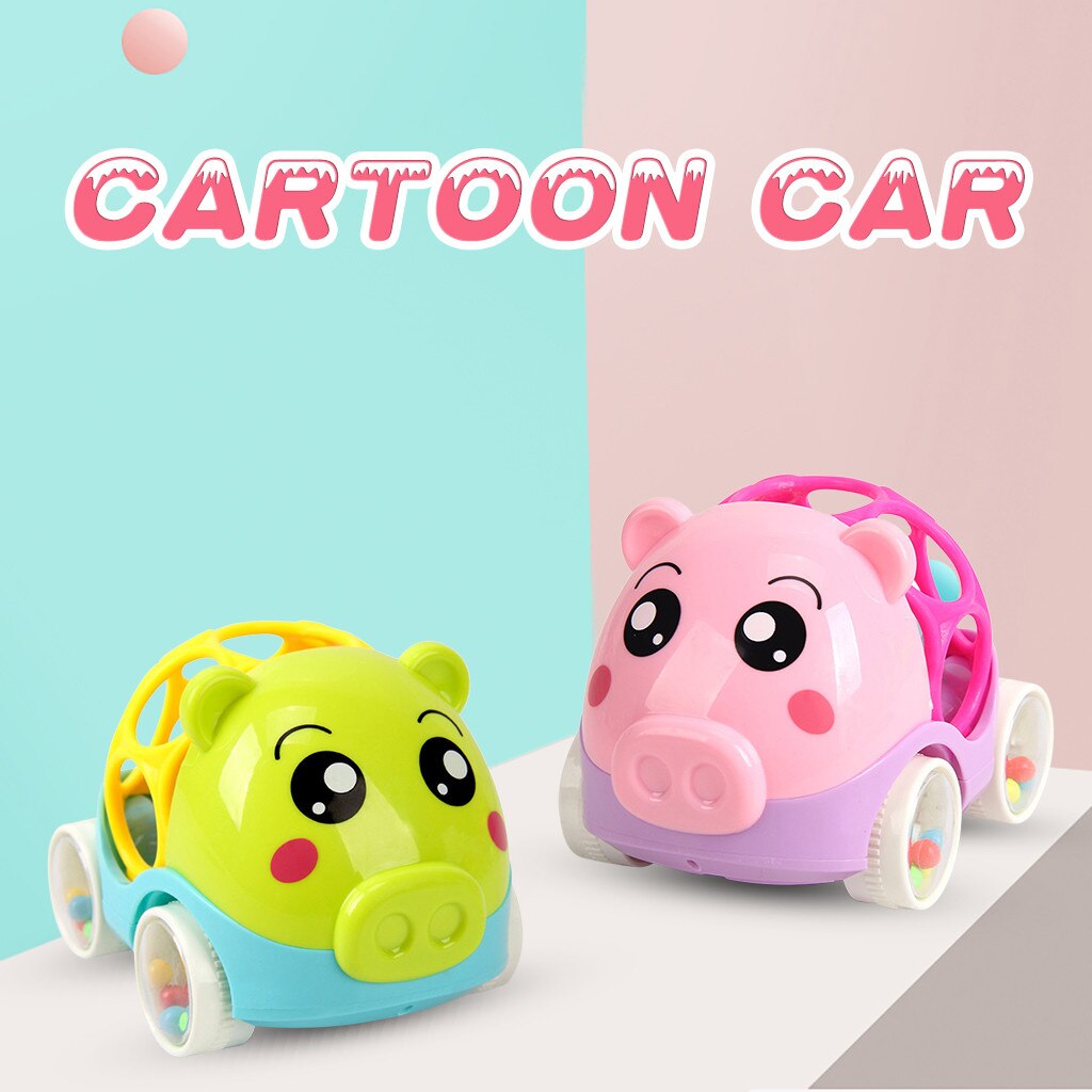 Grappige Baby Speelgoed Voor 3 Tot 24 Maanden Rammelaar En Roll Auto Baby Hand Grabed Speelgoed Auto Speelgoed Voor Kinderen